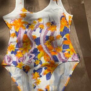 Floral women one piece gorgeous swimsuit